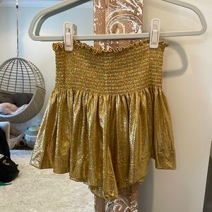 Gold Queen of Sparkles Shorts